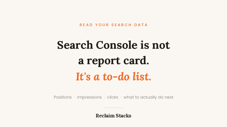 How to read Google Search Console data: positions, impressions and clicks explained